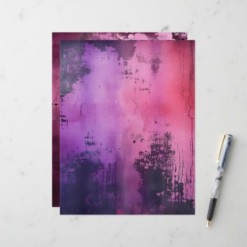 Pink &amp; Purple Grungy Background Scrapbook Paper
