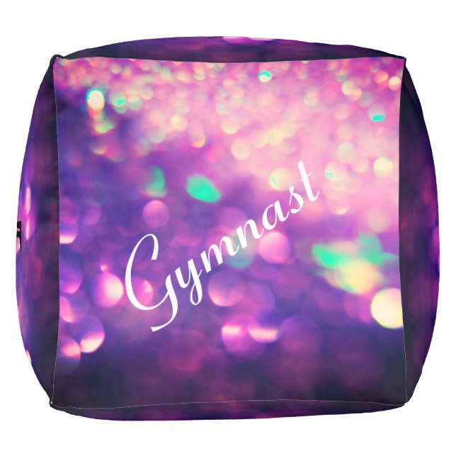 PINK & PURPLE GYMNASTICS POUF FOR GIRLS (Bottom)