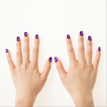 Pink & Purple Ink Cloud Nail Art Decals