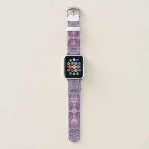 Pink & Purple Jewel Pattern Apple Watch Band