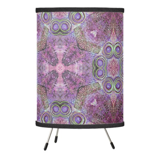 Pink & Purple Jewel Pattern Lamp (Left)