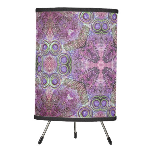 Pink & Purple Jewel Pattern Lamp (Front)