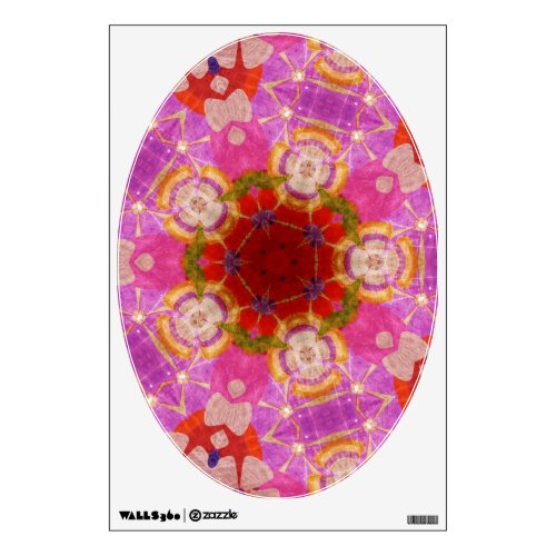 Pink Purple Kaleidoscope _ Art for Your Toilet Wall Decal