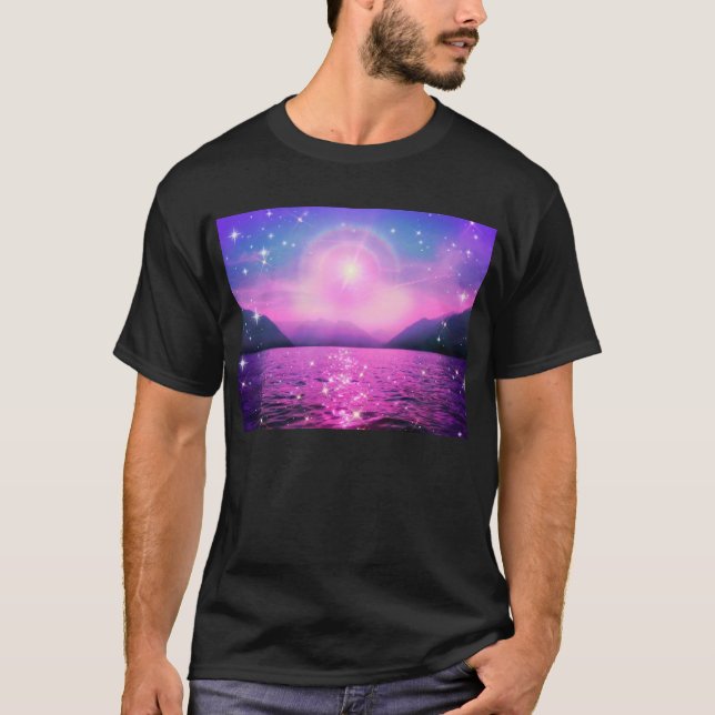Pink Purple Lake tshirt  (Front)