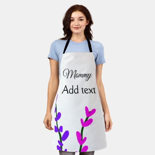 Pink purple lavender mommy mothers day mom gift apron