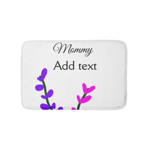 Pink purple lavender mommy mothers day mom gift bath mat