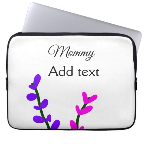 Pink purple lavender mommy mothers day mom gift laptop sleeve