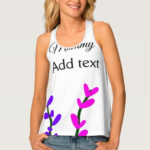 Pink purple lavender mommy mothers day mom gift tank top