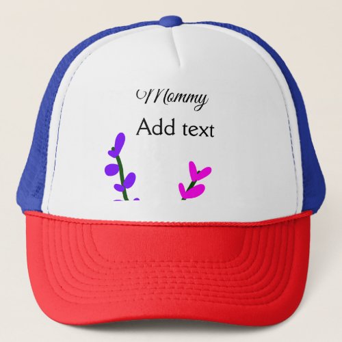 Pink purple lavender mommy mothers day mom gift trucker hat