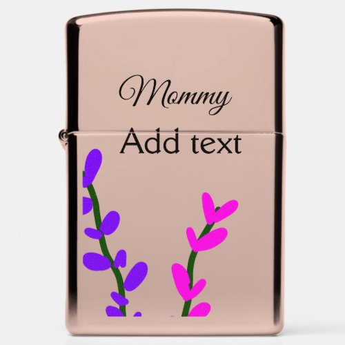 Pink purple lavender mommy mothers day mom gift zippo lighter