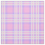 Pink Purple Lavender Plaid Gingham Check Girl Fabric