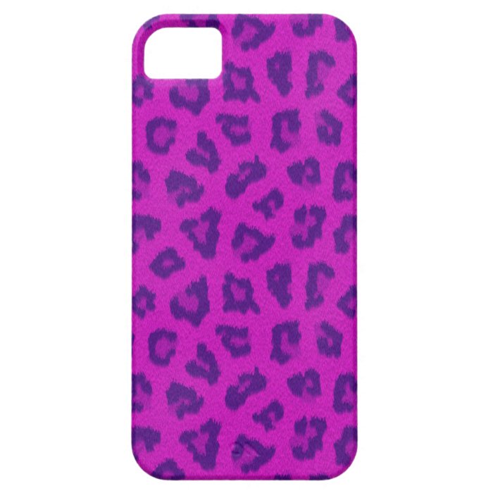 Pink & Purple Leopard Print iPhone 5 Case