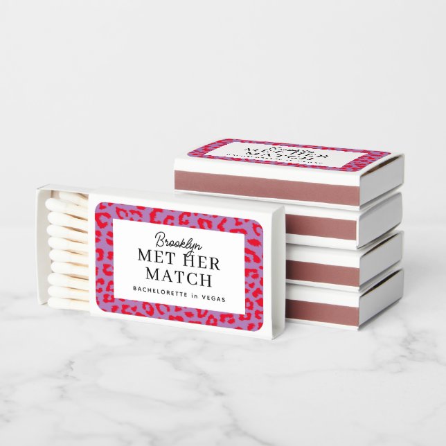 Pink Purple Leopard Print Met Her Match Bach (Stacked)