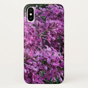 Pink purple lilacs romantic pink floral photo iPhone x case