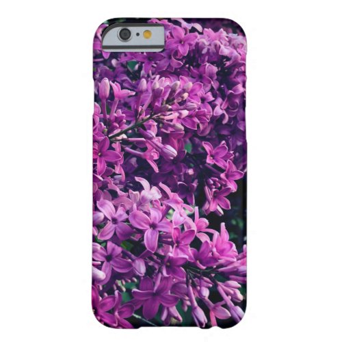 Pink purple lilacs  romantic pink floral photo barely there iPhone 6 case