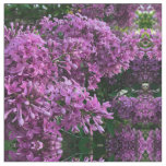 Pink purple lilacs | romantic pink floral photo fabric