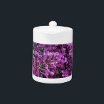 Pink purple lilacs | romantic pink floral photo teapot<br><div class="desc">The smell of Spring is in the air! - romantic pink purple lilac photo
by H Cooper</div>