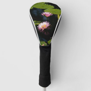 Pink Purple Lotus Waterlilies Golf Head Cover