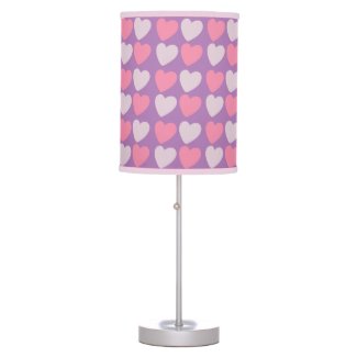 Pink Purple Love Hearts Pattern