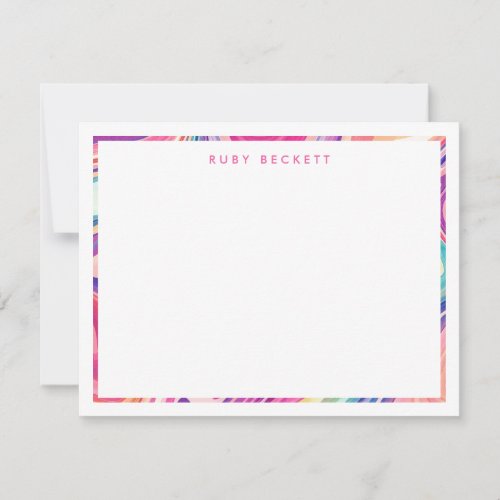 Pink Purple Marbling Abstract Colorful II