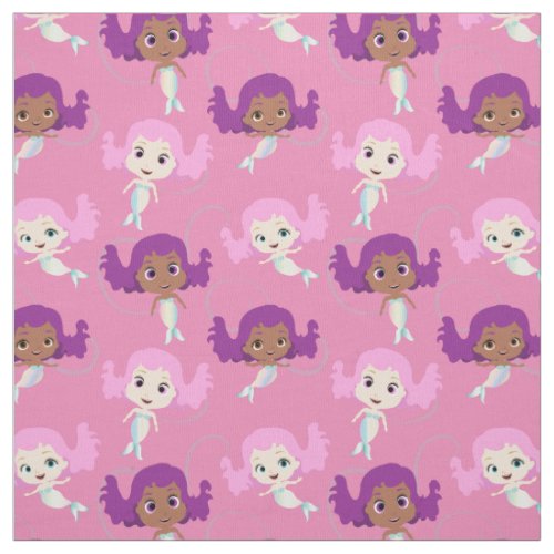 Pink Purple Mermaid Pattern Fabric