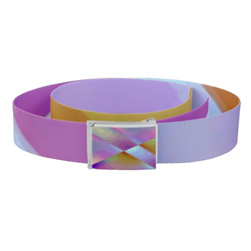 Pink Purple multicolored abstract pattern editable Belt