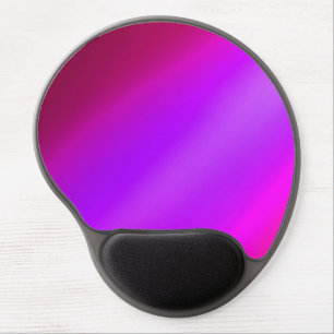Pink Purple ombre moonlight Double Stripe Gel Mouse Pad
