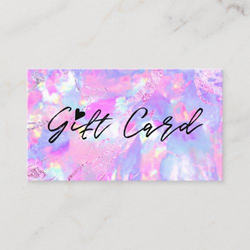 pink purple opal texture gift certificate