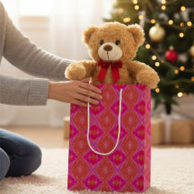 Pink Purple Orange Crayon Diamonds Geometric