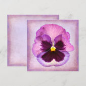 Pink Purple Pansy Flower (Front/Back)