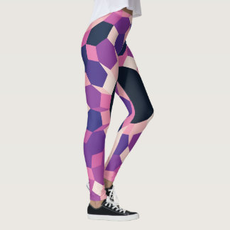 Pink Purple Pattern Leggings