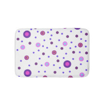 Pink & Purple Polka-Dot Bath Mat