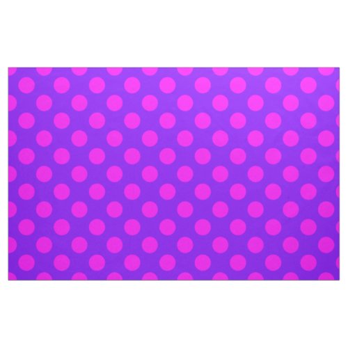 PinkPurple Polka Dots Design Fabric