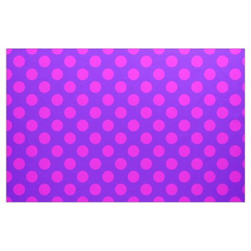 Pink&Purple Polka Dots Design Fabric