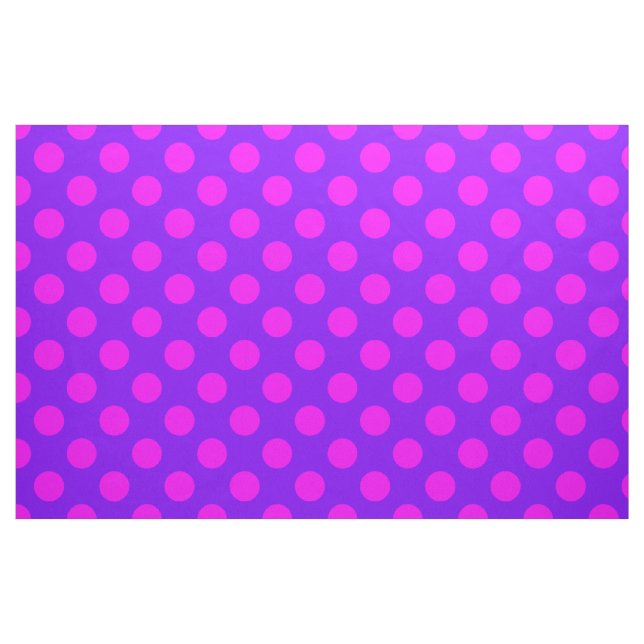 Pink&Purple Polka Dots Design Fabric (Fat Quarter)
