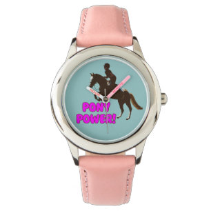 Pink & Purple Pony Power Watch