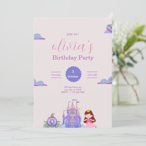 Pink & Purple Princess Birthday Party for girls