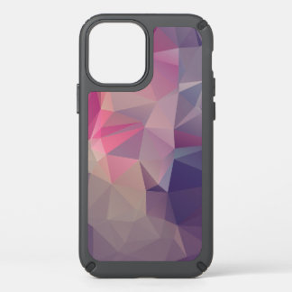 Pink Purple Pyramid Abstract Pattern Art Speck iPhone 12 Case