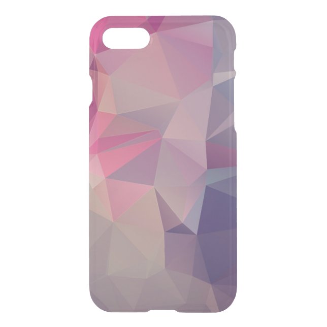 Pink Purple Pyramid Abstract Pattern Art Uncommon iPhone Case (Back)