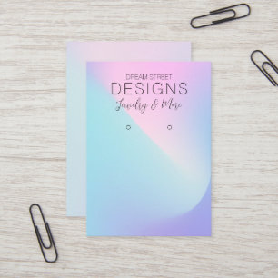 Pink Purple Rainbow Earring Display Card