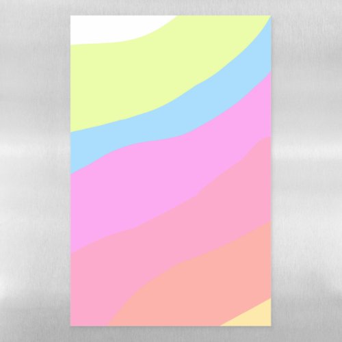 Pink purple rainbow multicolored pride month strip magnetic dry erase sheet