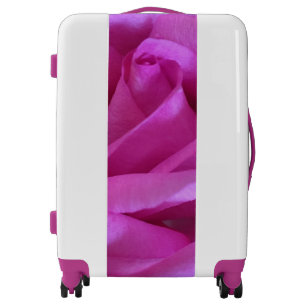 Pink purple rose flower photo bold modern simple luggage