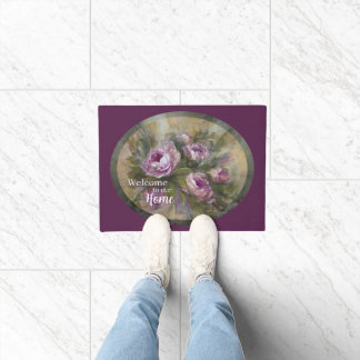 Pink / Purple Roses Doormat