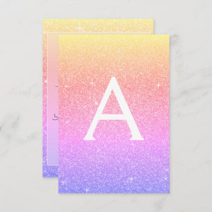 Pink Purple Sparkle Glitter 40th Birthday Party Invitation