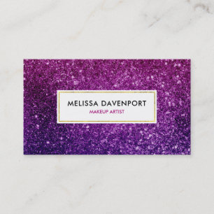 Pink & Purple Sparkling Gemstones Business Card