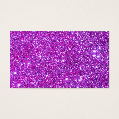 Pink Purple Sparkly Glam Glitter Designer Business Card Template