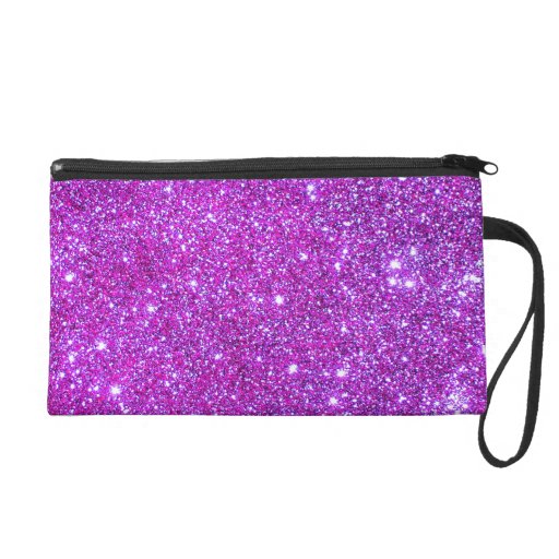 Pink Purple Sparkly Glam Glitter Designer Clutch Wristlet Purses | Zazzle