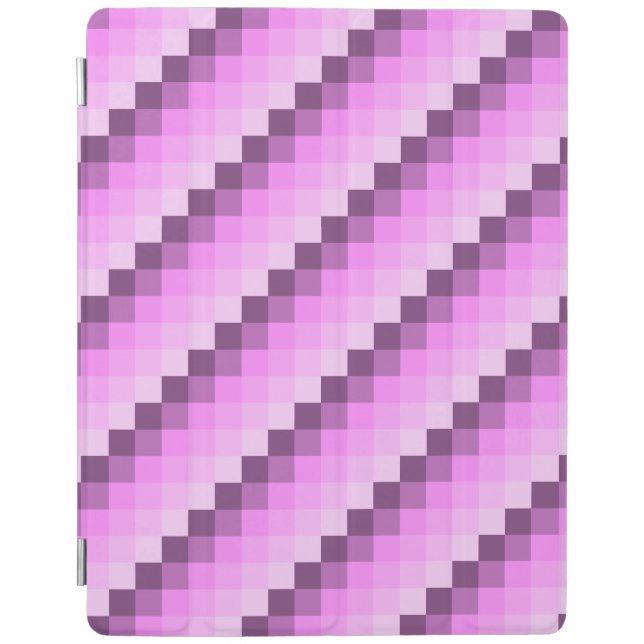 Pink & Purple Squares iPad Smart Cover (Front)