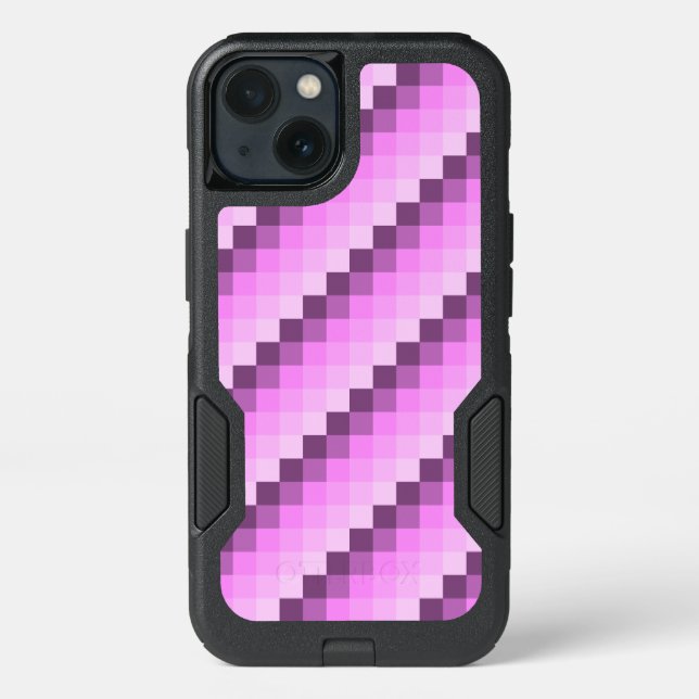 Pink & Purple Squares Otterbox iPhone Case (Back)
