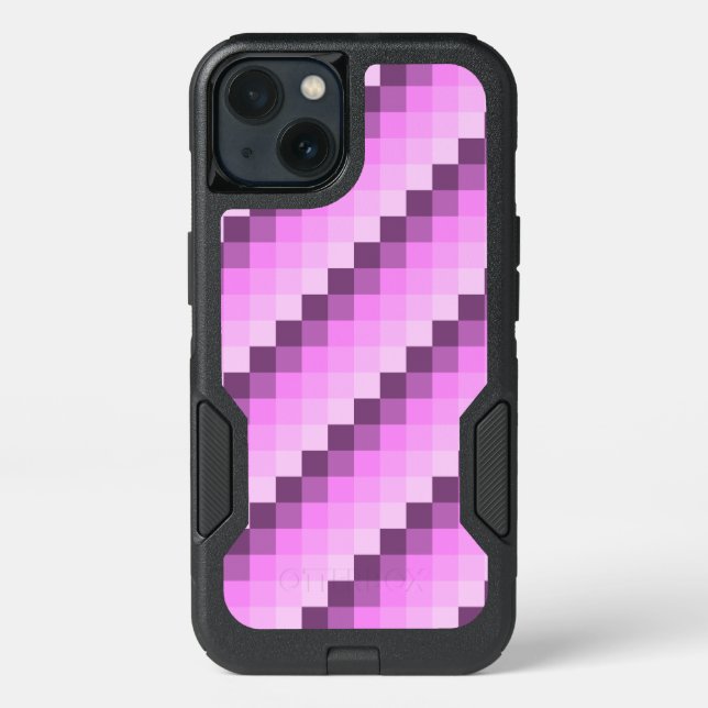 Pink & Purple Squares Otterbox iPhone Case (Back)